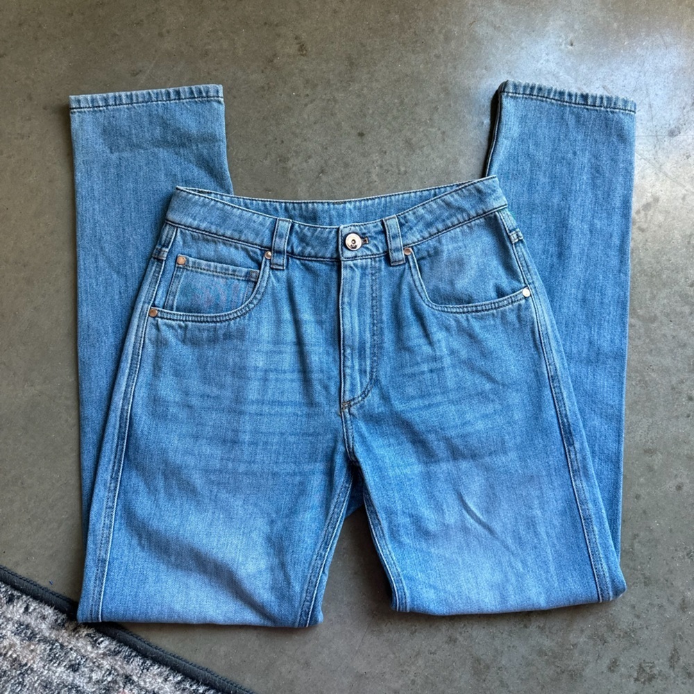 Bruno cucinelli straight leg jeans size 2